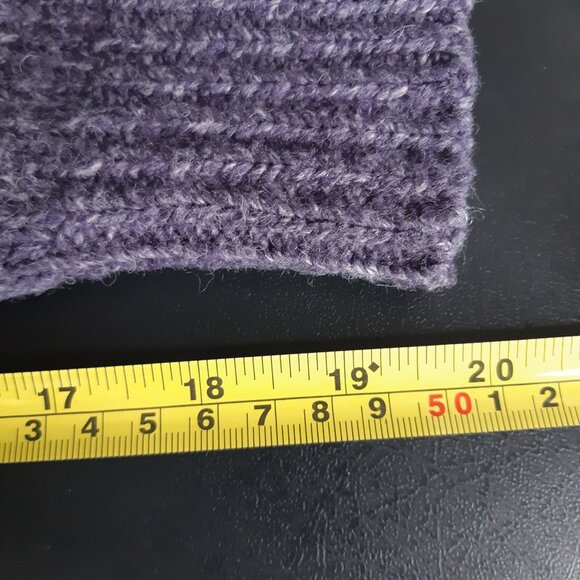 Le 31 by Simons SZ M Chunky Men's Turtleneck Sweater Blue w/White Fleck - Picture 8 of 13